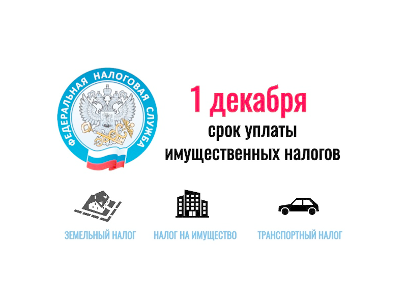 Управление Федеральной налоговой службы по Ульяновской области напоминает о необходимости оплатить имущественные налоги не позднее 1 декабря 2025 года.