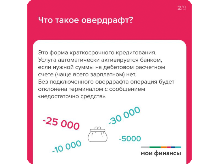 Карта ушла в минус: как работает овердрафт?.
